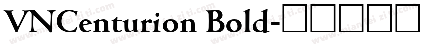 VNCenturion Bold字体转换